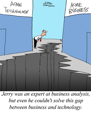Humor - Cartoon: Bridging the Gap between Business & Technology
